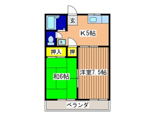 アシュレ横須賀・武Ｂ棟の物件間取画像